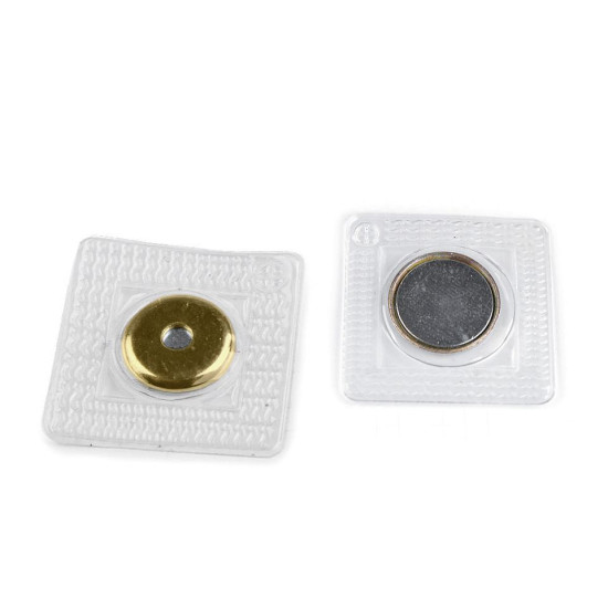 Închizatori / capse magnetice ascunse, ø15 mm - Transparent (30 Perechi) Închizatori / capse magnetice ascunse, ø15 mm - Transparent (30 Perechi)