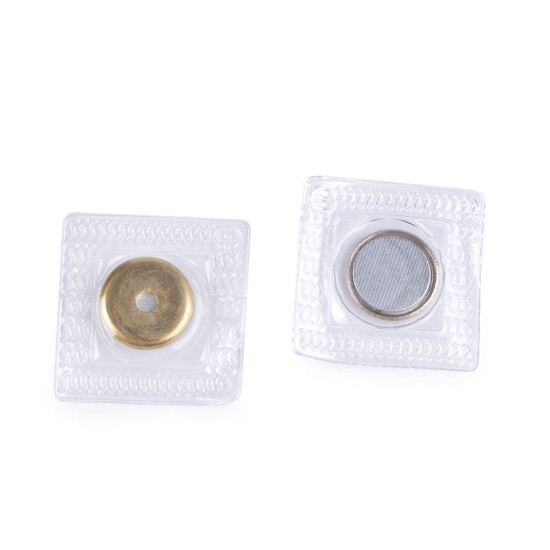 Închizatori / capse magnetice ascunse, ø15 mm - Transparent (30 Perechi) Închizatori / capse magnetice ascunse, ø15 mm - Transparent (30 Perechi)