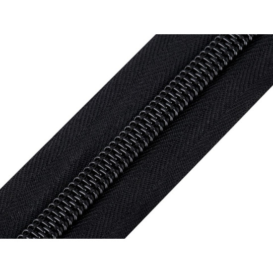 Fermoar spiralat metraj no 10 - Negru (100 Metri) Fermoar spiralat metraj no 10 - Negru (100 Metri)