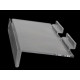 Raft panou slatwall, 11,5x25 cm - Transparent (5 Bucăți)