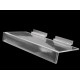 Raft panou slatwall, 11,5x25 cm - Transparent (5 Bucăți)