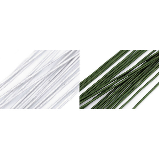 Sârmă floristică, ø2 mm, lungime 40 cm - Verde (300 Bucăți)