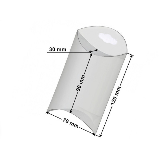 Cutie plastic euroholder, 7x12 cm - Transparent (50 Bucăți)