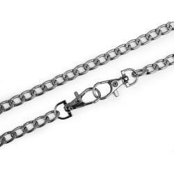 Lanț pentru poșete cu carabină, 120 cm - Nichel negru (1 Bucată)
