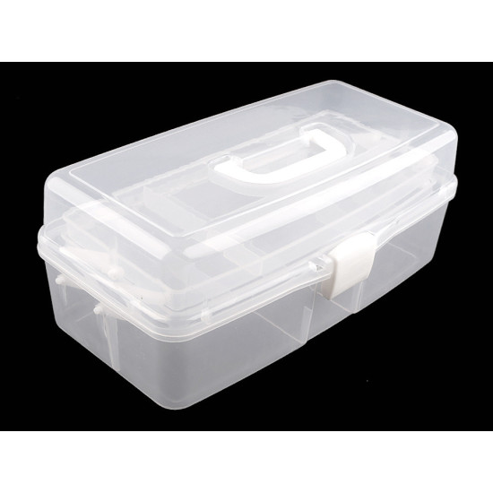 Cutie depozitare compartimentată - Transparent (1 Bucată) Cutie depozitare compartimentată - Transparent (1 Bucată)