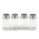 Sticluță cu capac metalic, 37x70 mm - Transparent (9 Fiole)