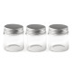 Sticluță cu capac metalic, 47x50 mm - Transparent (6 Fiole) Sticluță cu capac metalic, 47x50 mm - Transparent (6 Fiole)