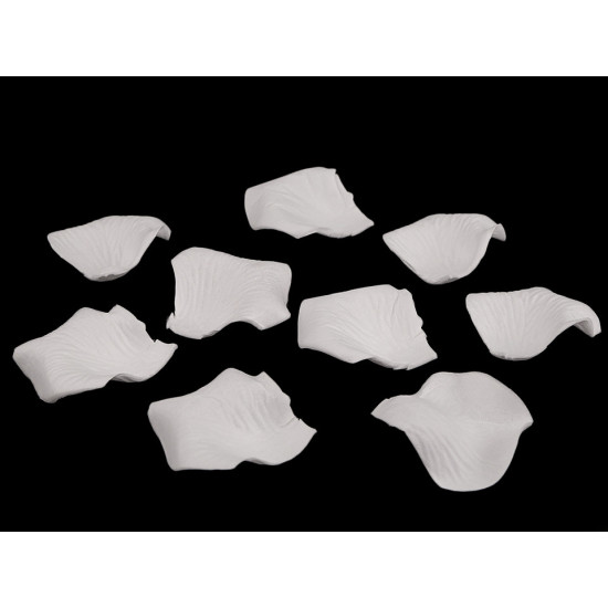 Petale de trandafir decorative - Alb (40 Saci)