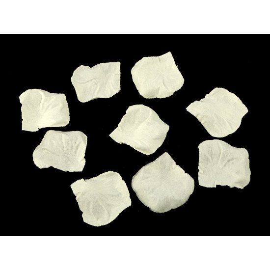 Petale de trandafir decorative - Alb (40 Saci)