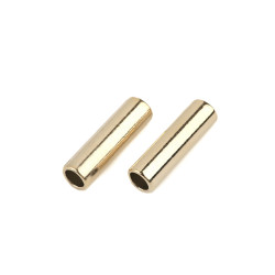 Ornament metalic / capăt șnur, ø5,6 mm - Auriu clasic (10 Bucăți)