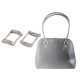 Cataramă decorativă dreptunghiulară, lățime 20 mm - Nichel (20 Bucăți) Cataramă decorativă dreptunghiulară, lățime 20 mm - Nichel (20 Bucăți)