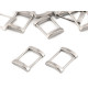 Cataramă decorativă dreptunghiulară, lățime 20 mm - Nichel (20 Bucăți) Cataramă decorativă dreptunghiulară, lățime 20 mm - Nichel (20 Bucăți)