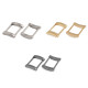 Cataramă decorativă dreptunghiulară, lățime 20 mm - Nichel (20 Bucăți) Cataramă decorativă dreptunghiulară, lățime 20 mm - Nichel (20 Bucăți)
