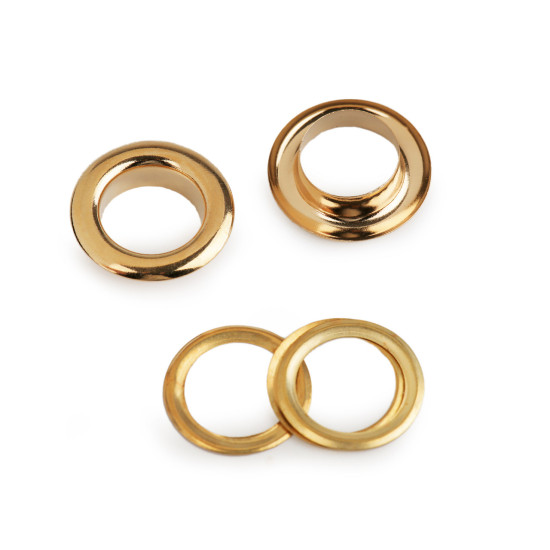 Ocheți metalici inoxidabili, ø10 mm - Nichel (10 Perechi) Ocheți metalici inoxidabili, ø10 mm - Nichel (10 Perechi)