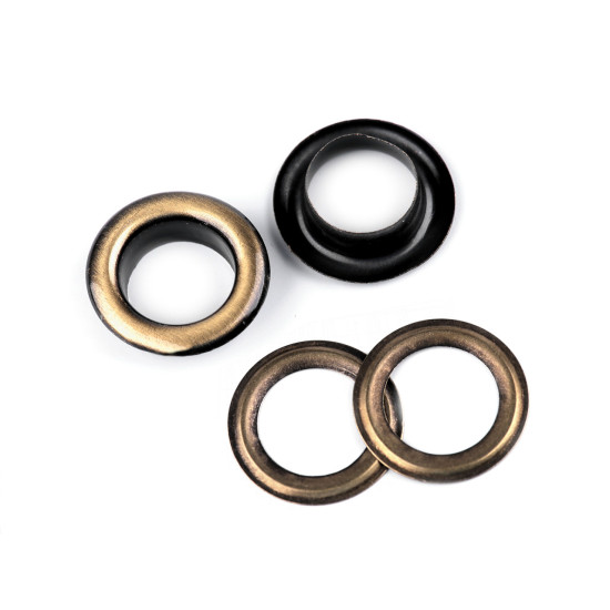 Ocheți metalici inoxidabili, ø10 mm - Nichel (10 Perechi) Ocheți metalici inoxidabili, ø10 mm - Nichel (10 Perechi)