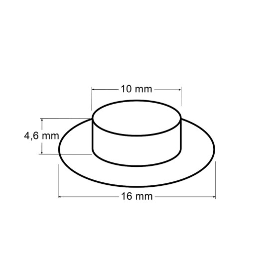 Ocheți metalici inoxidabili, ø10 mm - Nichel (10 Perechi) Ocheți metalici inoxidabili, ø10 mm - Nichel (10 Perechi)