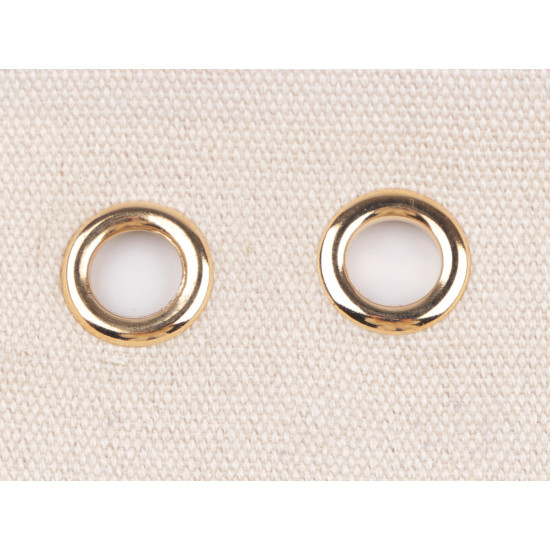 Ocheți metalici inoxidabili, ø10 mm - Nichel (10 Perechi) Ocheți metalici inoxidabili, ø10 mm - Nichel (10 Perechi)