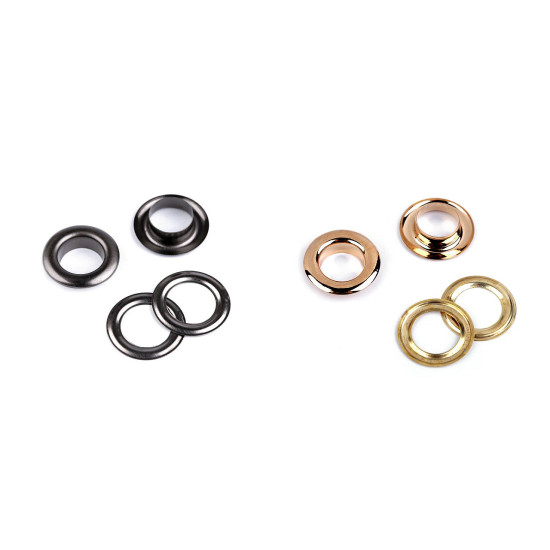 Ocheți metalici, ø12 mm - Auriu clasic (10 Perechi) Ocheți metalici, ø12 mm - Auriu clasic (10 Perechi)