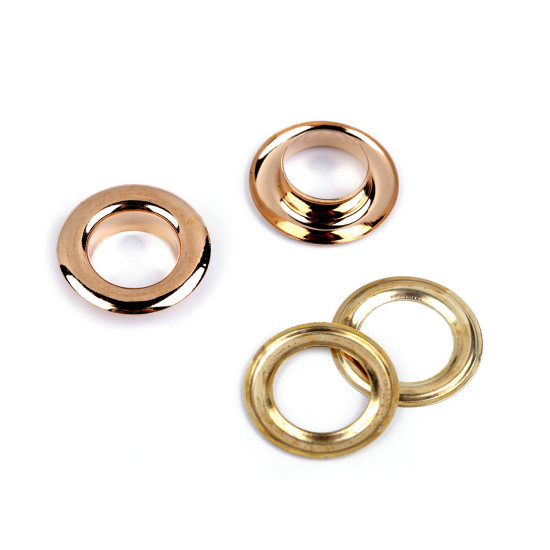 Ocheți metalici, ø12 mm - Auriu clasic (10 Perechi) Ocheți metalici, ø12 mm - Auriu clasic (10 Perechi)