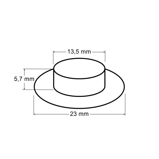 Ocheți metalici, ø13,5 mm - Nichel (50 Perechi) Ocheți metalici, ø13,5 mm - Nichel (50 Perechi)