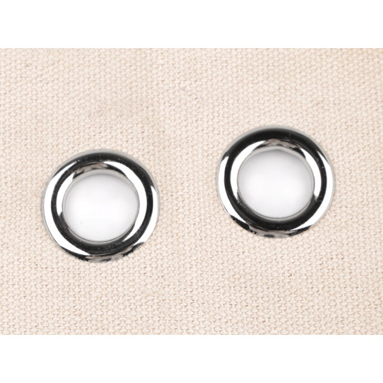 Ocheți metalici, ø13,5 mm - Nichel (50 Perechi) Ocheți metalici, ø13,5 mm - Nichel (50 Perechi)