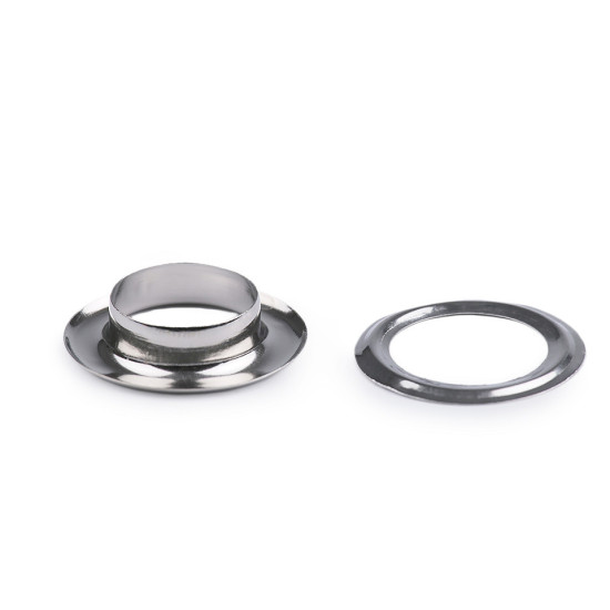 Ocheți metalici, ø13,5 mm - Nichel (50 Perechi) Ocheți metalici, ø13,5 mm - Nichel (50 Perechi)
