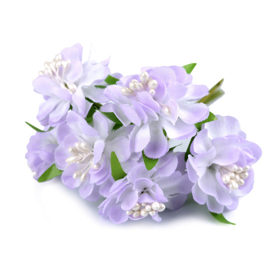 Flori artificiale decor - Gri foarte deschis (6 Bucăți)