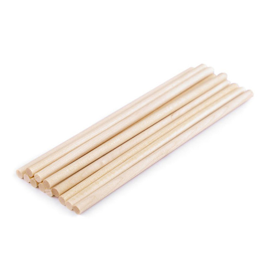 Bețișoare din lemn, 15 cm - Natur (12 Bucăți) Bețișoare din lemn, 15 cm - Natur (12 Bucăți)