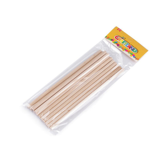 Bețișoare din lemn, 15 cm - Natur (12 Bucăți) Bețișoare din lemn, 15 cm - Natur (12 Bucăți)