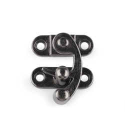 Închizătoare metalică cutie - Nichel negru (1 Set)