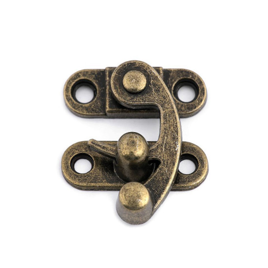 Închizătoare metalică cutie - Alamă antică (30 Seturi) Închizătoare metalică cutie - Alamă antică (30 Seturi)