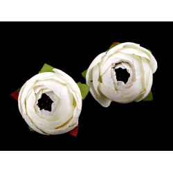 Piciorul cocoșului decor ø4 cm - Crem foarte deschis (10 Bucăți)