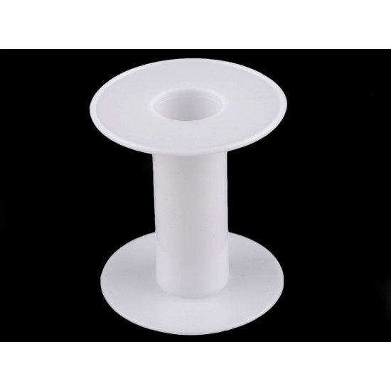 Mosor plastic, 6x6,6 cm - Alb (80 Bucăți)