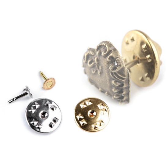 Pin broșă, ø11 mm - Auriu (10 Perechi) Pin broșă, ø11 mm - Auriu (10 Perechi)