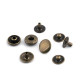Capse metalice, ø12 mm - Nichel (200 Seturi)