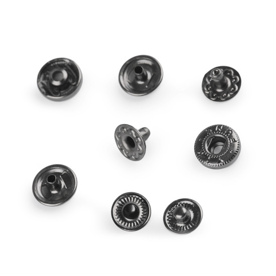 Capse metalice, ø10 mm - Nichel (200 Seturi) Capse metalice, ø10 mm - Nichel (200 Seturi)