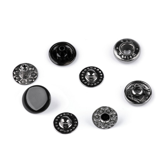 Capse metalice, ø10 mm - Nichel (200 Seturi) Capse metalice, ø10 mm - Nichel (200 Seturi)