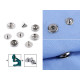 Capse metalice, ø10 mm - Nichel (200 Seturi) Capse metalice, ø10 mm - Nichel (200 Seturi)