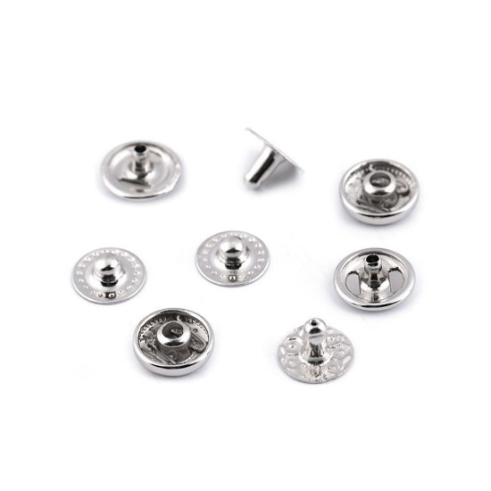 Capse metalice, ø10 mm - Nichel (200 Seturi) Capse metalice, ø10 mm - Nichel (200 Seturi)