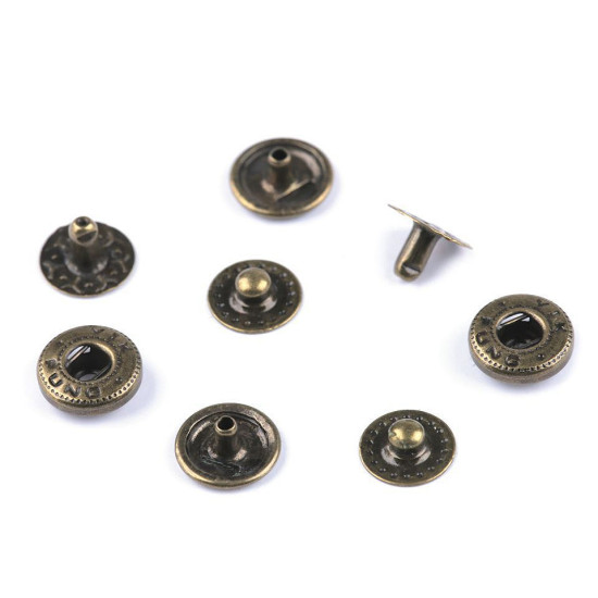 Capse metalice, ø10 mm - Nichel (200 Seturi) Capse metalice, ø10 mm - Nichel (200 Seturi)