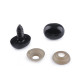 Nas / ochi pentru jucării cu dispozitiv de siguranță, 13x16 mm - Negru (5 Seturi) Nas / ochi pentru jucării cu dispozitiv de siguranță, 13x16 mm - Negru (5 Seturi)