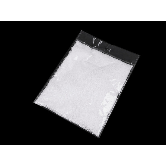 Zăpadă artificială / biluțe polistiren mini, 10 g - Alb (1 Sac) Zăpadă artificială / biluțe polistiren mini, 10 g - Alb (1 Sac)