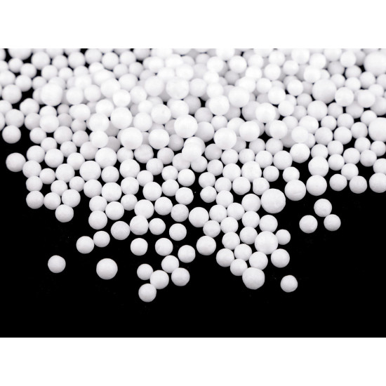 Zăpadă artificială / biluțe polistiren mini, 10 g - Alb (1 Sac) Zăpadă artificială / biluțe polistiren mini, 10 g - Alb (1 Sac)