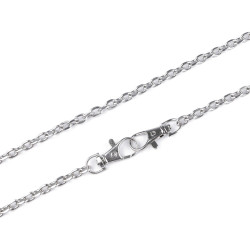 Lanț cu carabină pentru poșete, 120 cm - Nichel (1 Bucată)