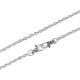 Lanț cu carabină pentru poșete, 120 cm - Nichel (1 Bucată) Lanț cu carabină pentru poșete, 120 cm - Nichel (1 Bucată)