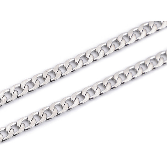 Lanț cu carabină pentru poșete, 117 cm - Nichel (4 Bucăți) Lanț cu carabină pentru poșete, 117 cm - Nichel (4 Bucăți)