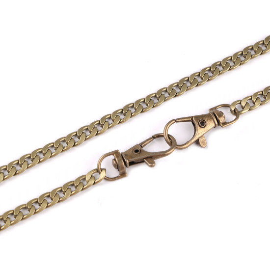 Lanț plat cu carabină pentru poșete, 115; 120 cm - Auriu clasic (1 Bucată) Lanț plat cu carabină pentru poșete, 115; 120 cm - Auriu clasic (1 Bucată)