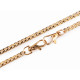 Lanț plat cu carabină pentru poșete, 115; 120 cm - Auriu clasic (1 Bucată) Lanț plat cu carabină pentru poșete, 115; 120 cm - Auriu clasic (1 Bucată)