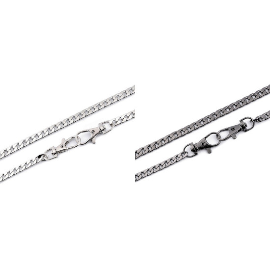 Lanț plat cu carabină pentru poșete, 115; 120 cm - Auriu clasic (1 Bucată) Lanț plat cu carabină pentru poșete, 115; 120 cm - Auriu clasic (1 Bucată)