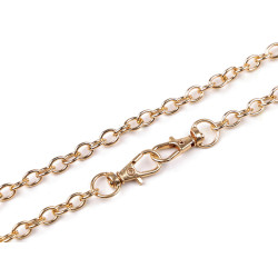 Lanț cu carabină pentru poșete, 120 cm - Auriu clasic (1 Bucată)